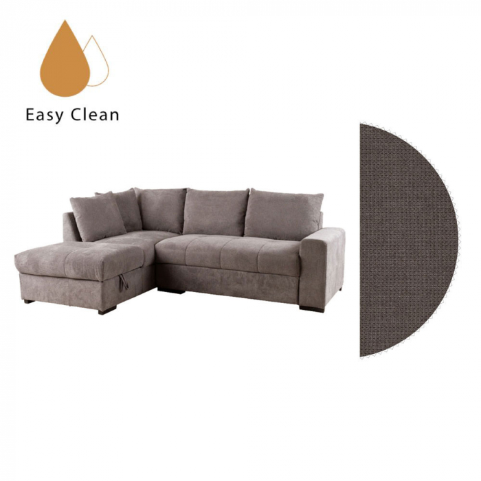 Canapea extensibilă colțar stânga taupe Bill [1]