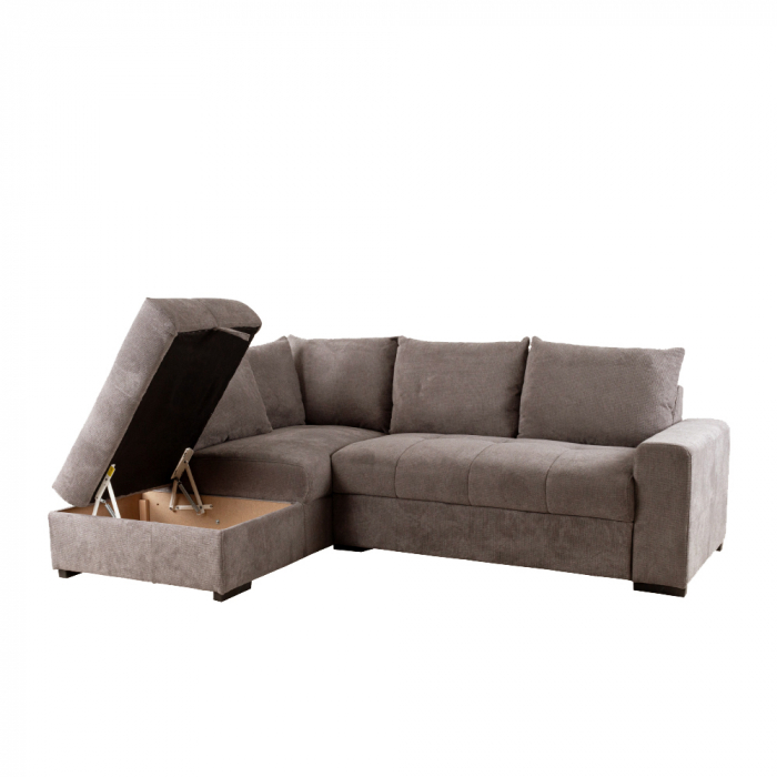 Canapea extensibilă colțar stânga taupe Bill [10]
