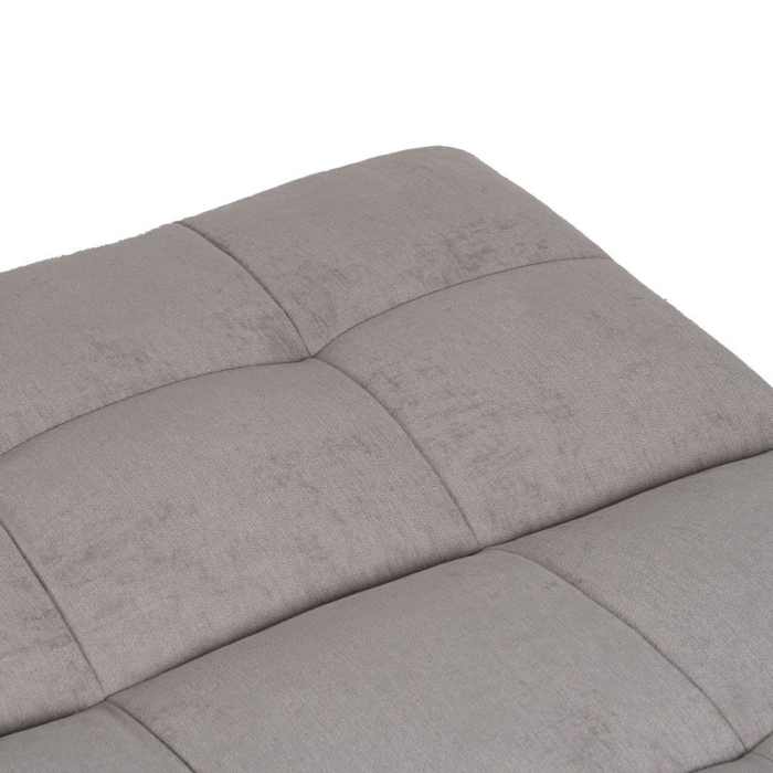 Canapea extensibilă gri deschis din stofă chenille [9]