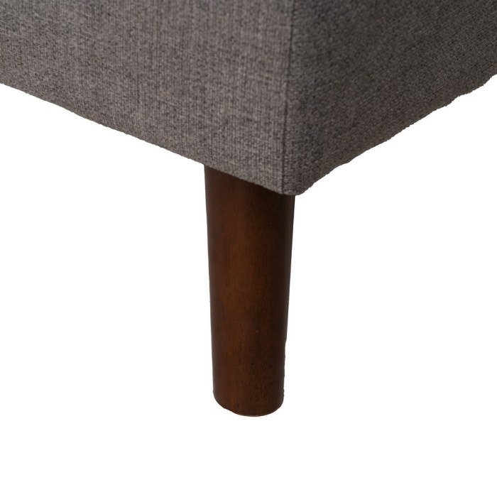Canapea extensibilă gri din stofă chenille [16]