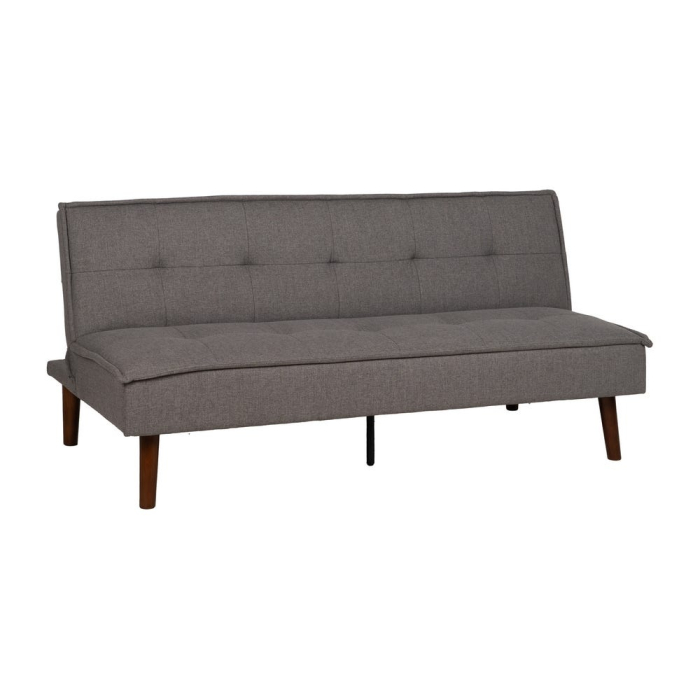 Canapea extensibilă gri din stofă chenille [2]
