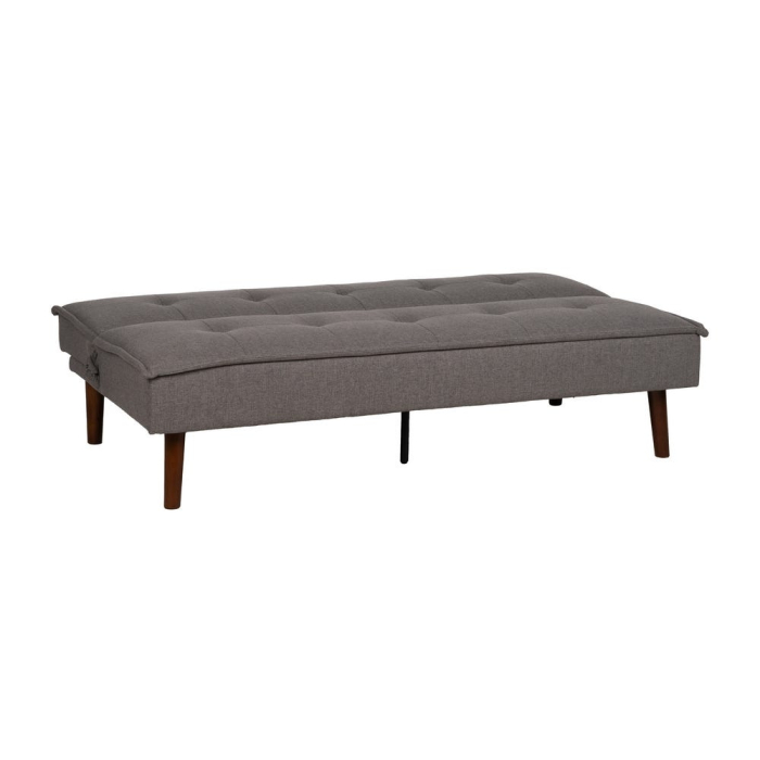 Canapea extensibilă gri din stofă chenille [3]
