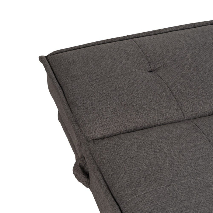 Canapea extensibilă gri din stofă chenille [9]