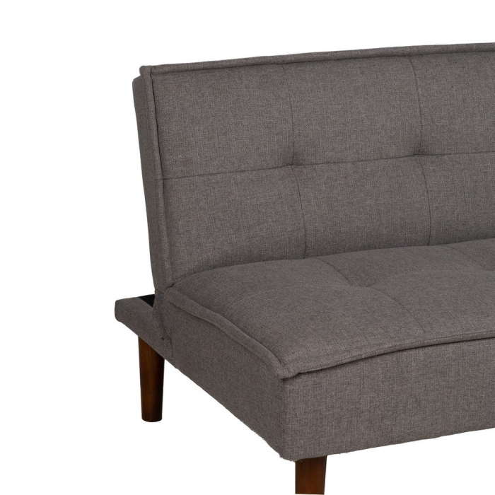 Canapea extensibilă gri din stofă chenille [6]