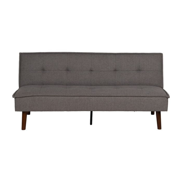 Canapea extensibilă gri din stofă chenille [4]