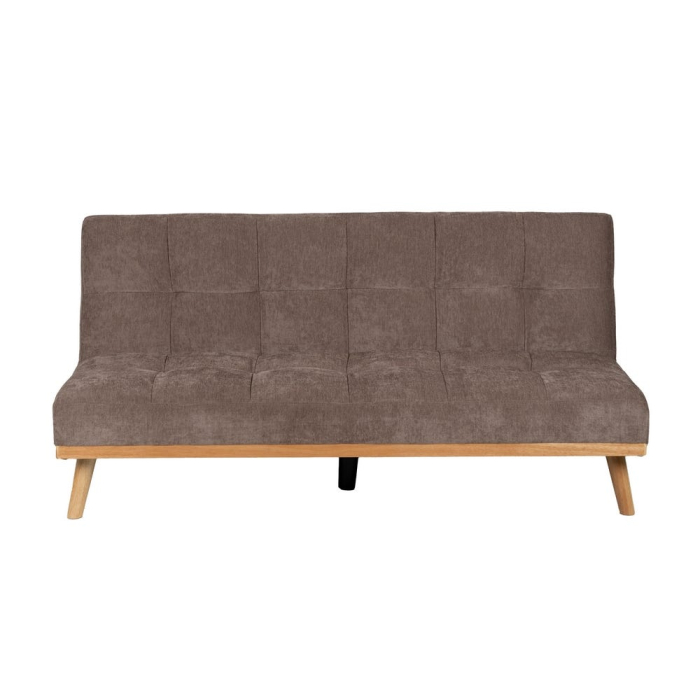 Canapea extensibilă taupe din stofă chenille [4]