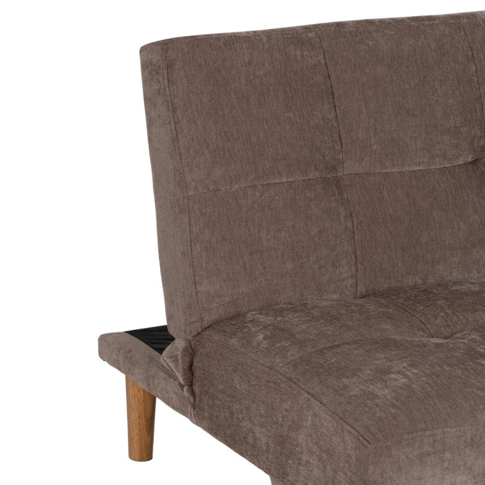 Canapea extensibilă taupe din stofă chenille [6]