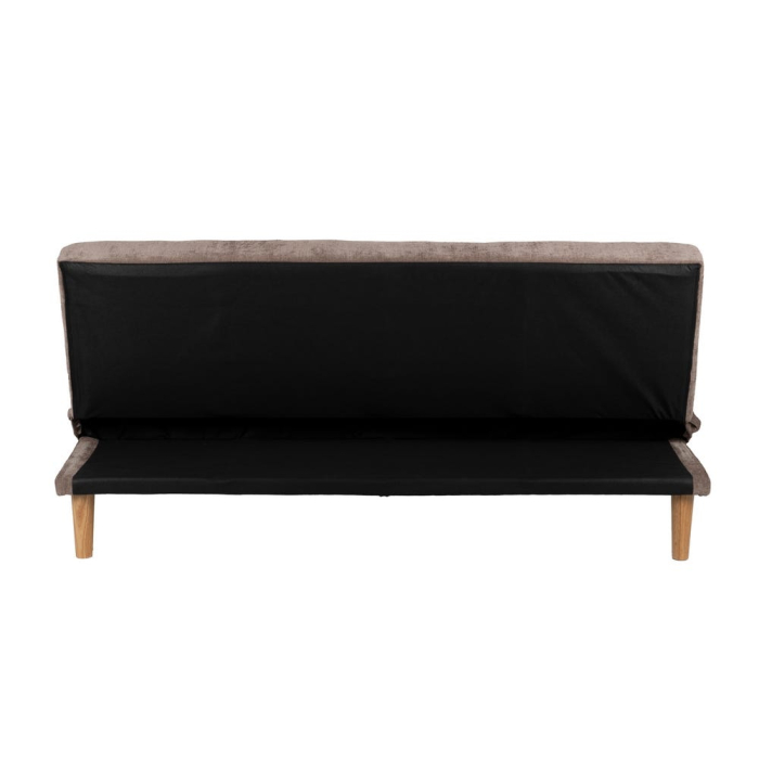 Canapea extensibilă taupe din stofă chenille [5]