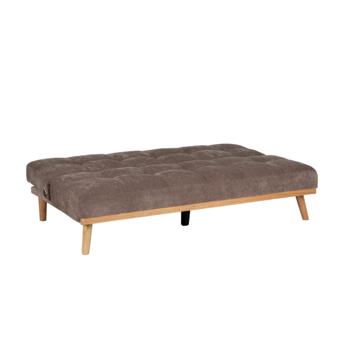 Canapea extensibilă taupe din stofă chenille [3]