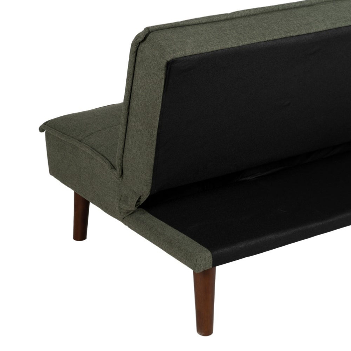 Canapea extensibilă verde din stofă chenille [13]