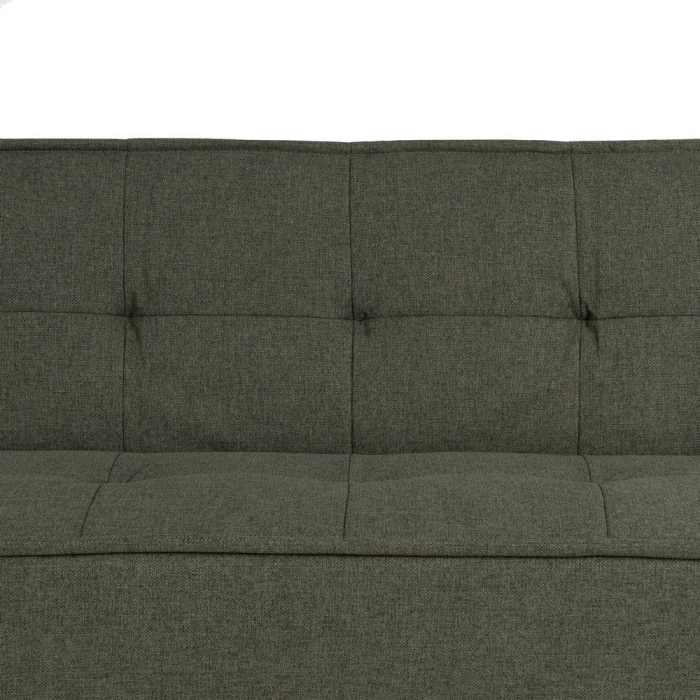 Canapea extensibilă verde din stofă chenille [12]