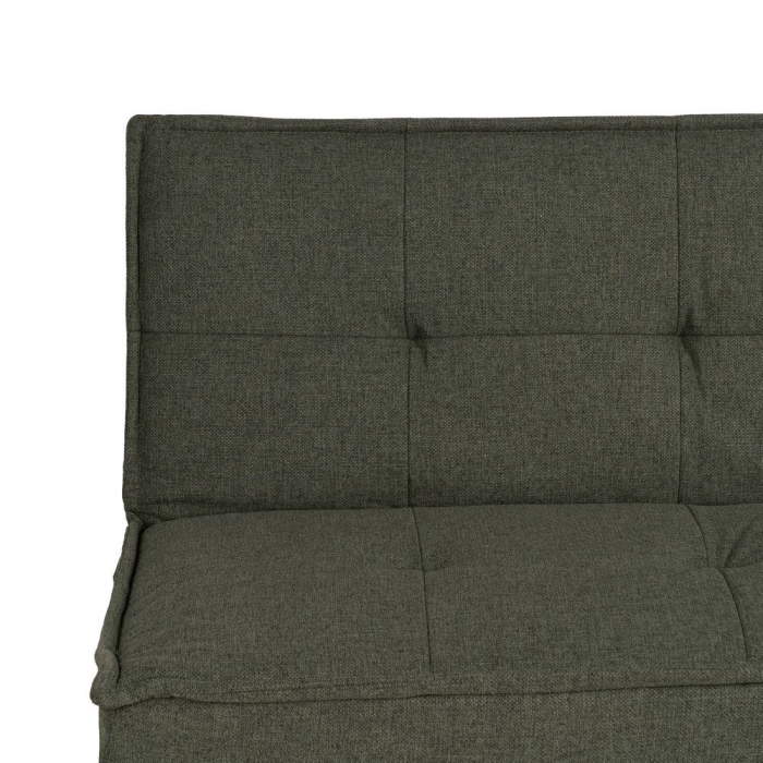 Canapea extensibilă verde din stofă chenille [9]