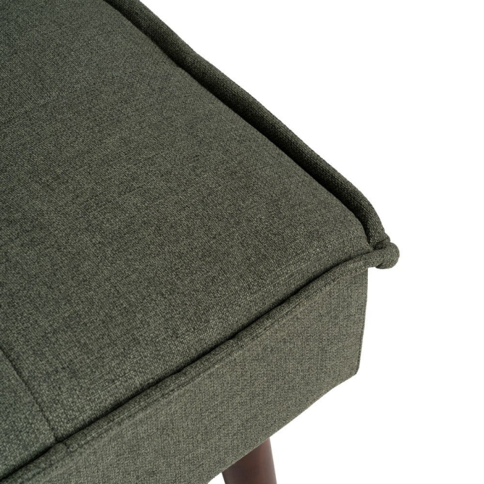Canapea extensibilă verde din stofă chenille [11]