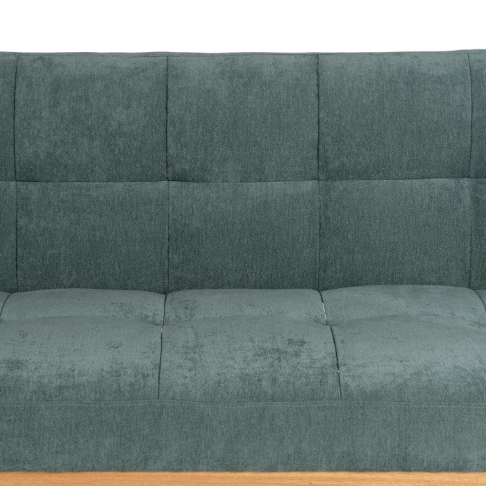 Canapea extensibilă verde din stofă chenille [12]