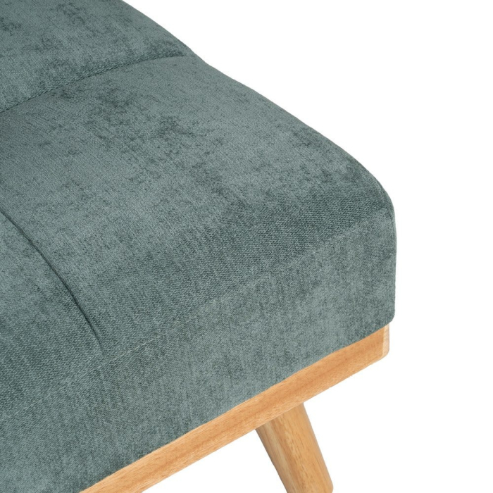 Canapea extensibilă verde din stofă chenille [11]