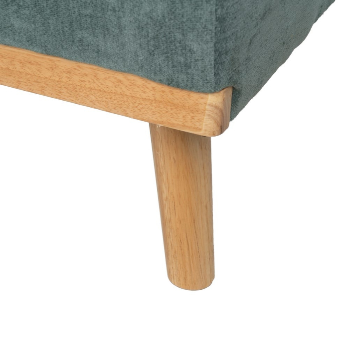 Canapea extensibilă verde din stofă chenille [15]