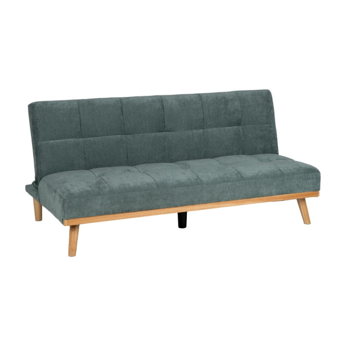 Canapea extensibilă verde din stofă chenille [2]