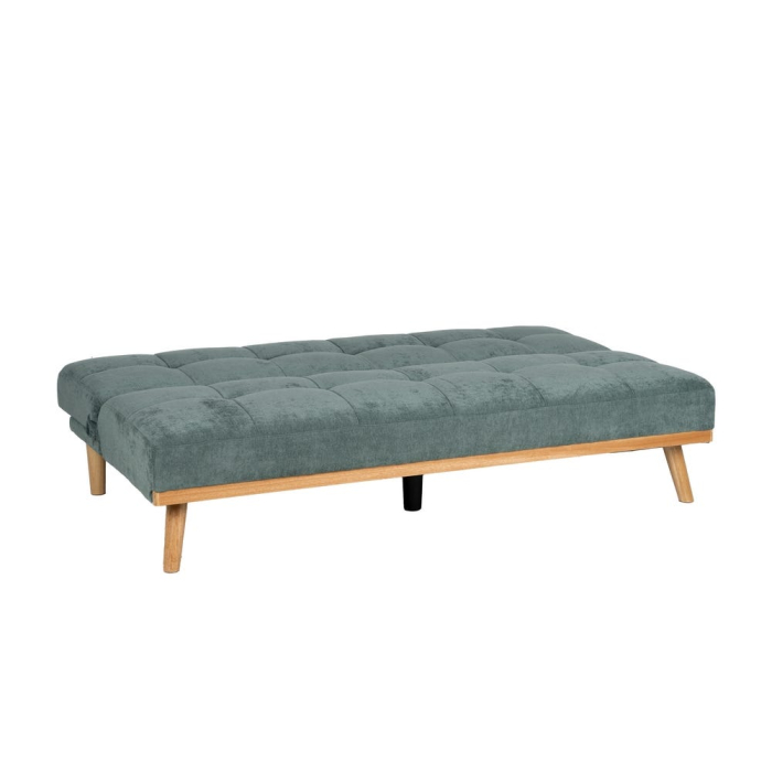 Canapea extensibilă verde din stofă chenille [3]