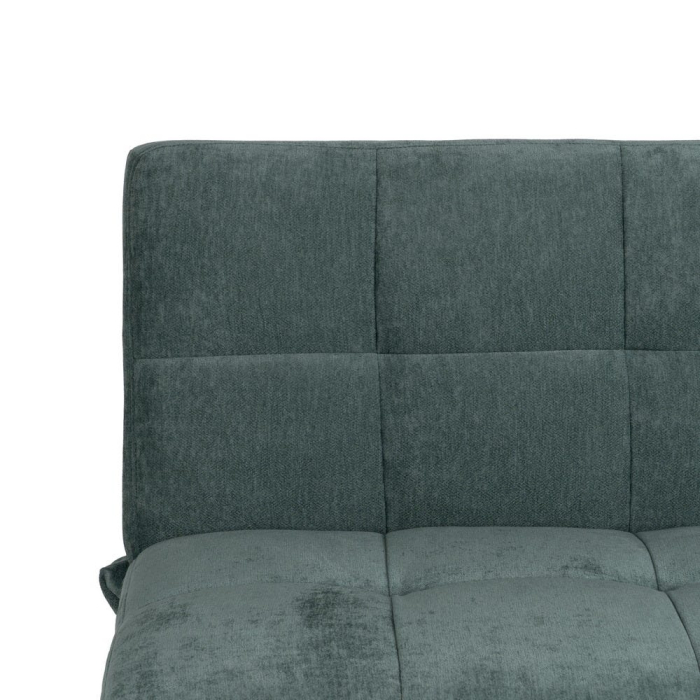 Canapea extensibilă verde din stofă chenille [9]