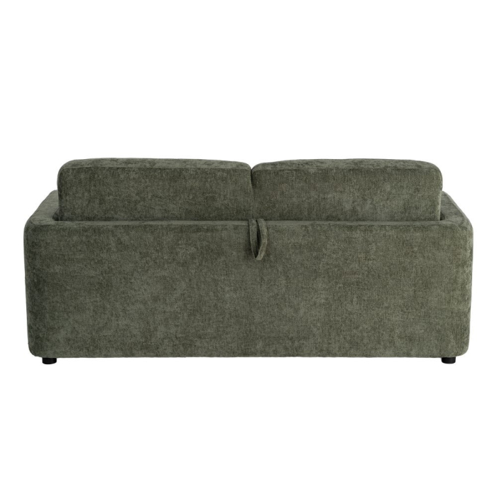 Canapea extensibilă verde din stofă [10]