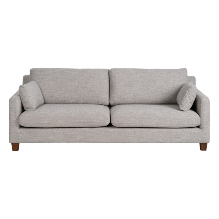 Canapea gri cu 3 locuri din stofă [3]