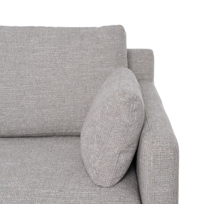 Canapea gri cu 3 locuri din stofă [8]