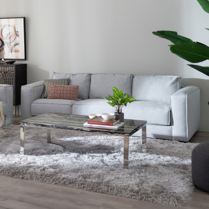 Canapea moderna gri deschis CreativDeco - Mobilier confortabil pentru living [2]