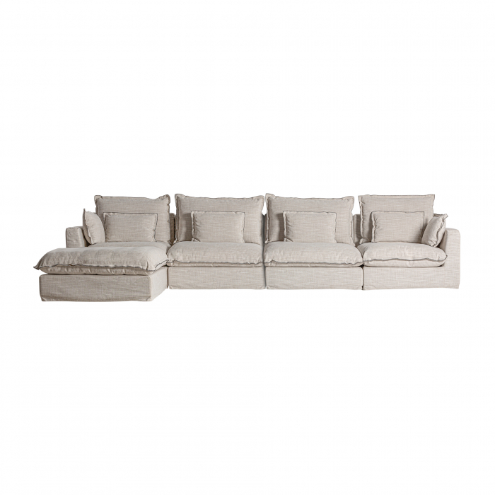 Canapea modulara clasica alb antic | Canapele versatile [6]