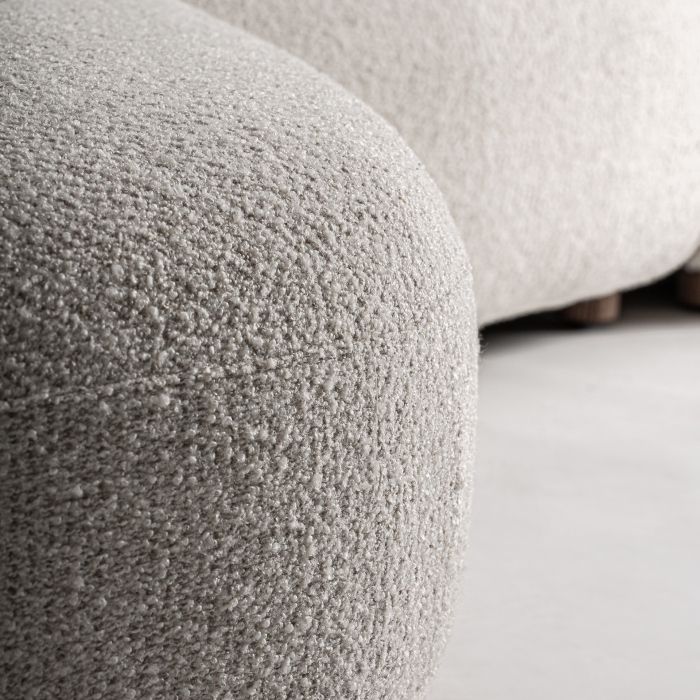 Canapea modulară exterior din aluminiu și stofă bej hidrofugă 4 locuri [6]