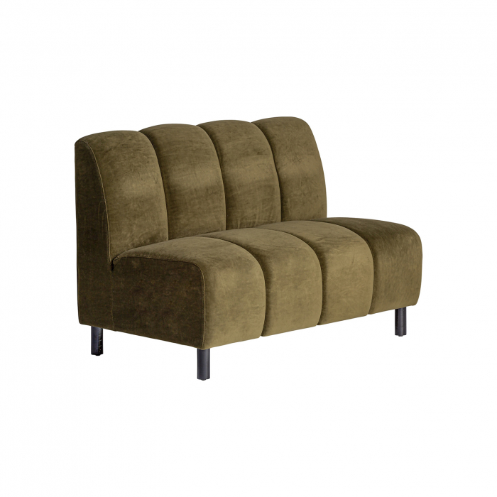 Canapea modulara Art Deco catifea verde|Canapele modulare elegante [2]