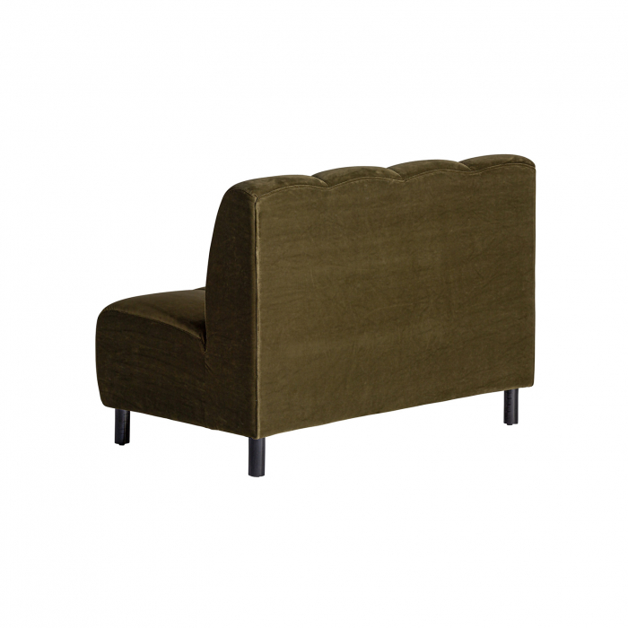 Canapea modulara Art Deco catifea verde|Canapele elegante living [4]