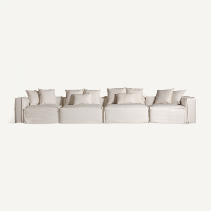 Canapea modulara Art Deco in alb|Canapele flexibile [6]