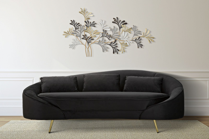 Canapea neagra eleganta living modern CreativDeco [2]