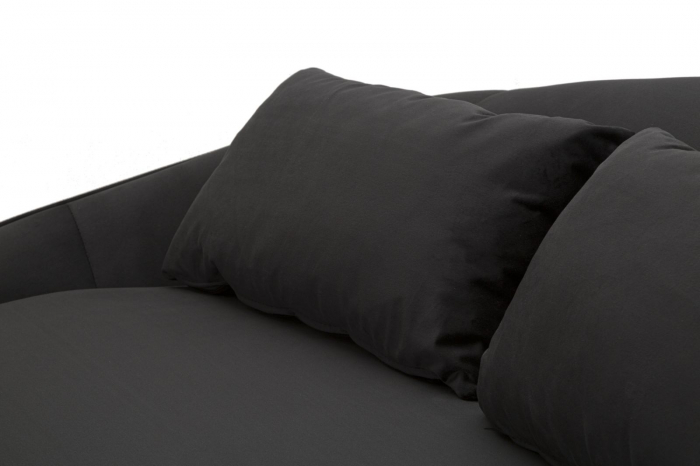 Canapea neagra eleganta living modern CreativDeco [7]