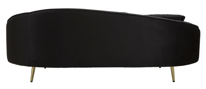 Canapea neagra eleganta living modern CreativDeco [8]