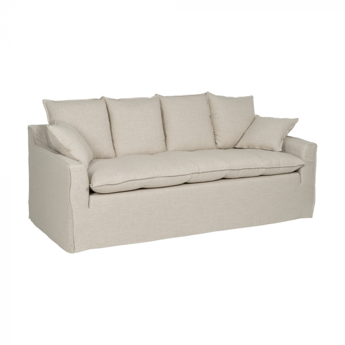 Canapea mare cu tapiterie naturala pentru decor modern|Canapele textile pentru interioare elegante [2]