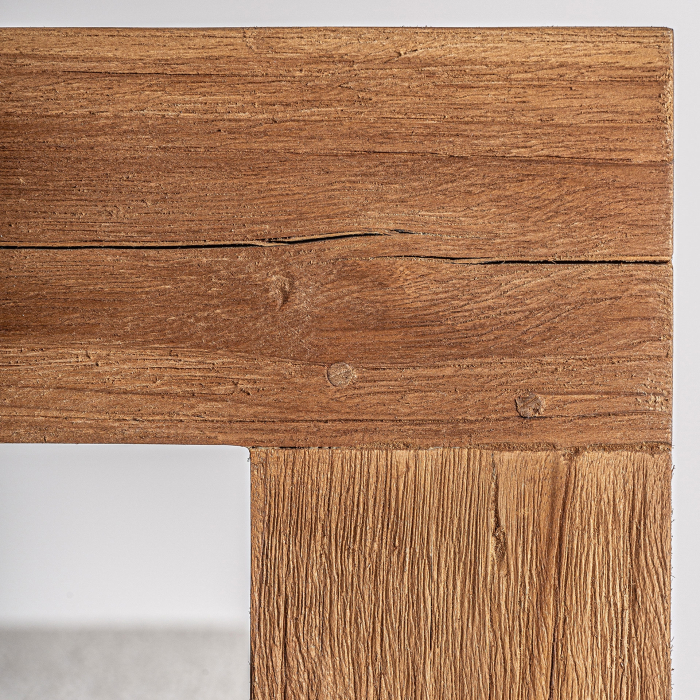 Canapea exterior HoReCa din lemn de tec reciclat cu stofă hidrofugă crem [8]