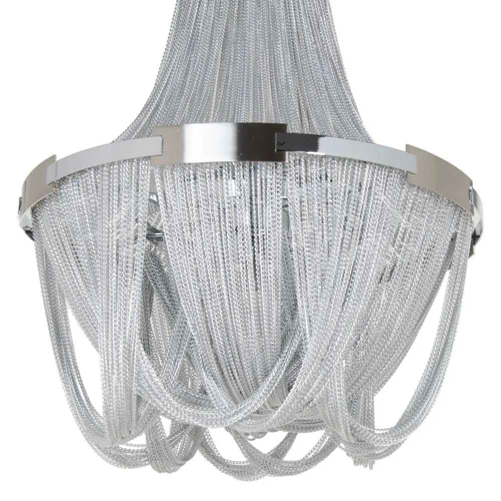 Candelabru 6 lumini argintiu | Iluminat sofisticat dining [4]