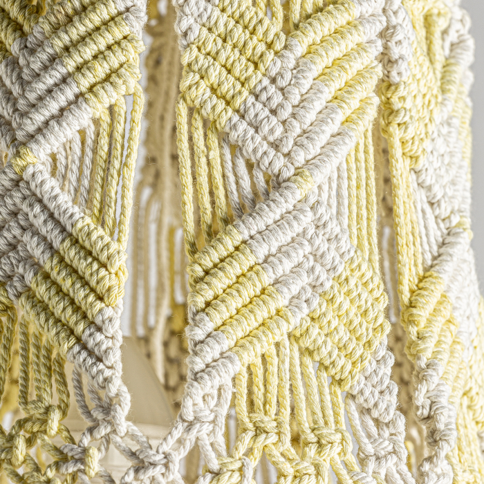 Candelabru bumbac alb etnic pliabil|Lustre exotice de calitate [4]