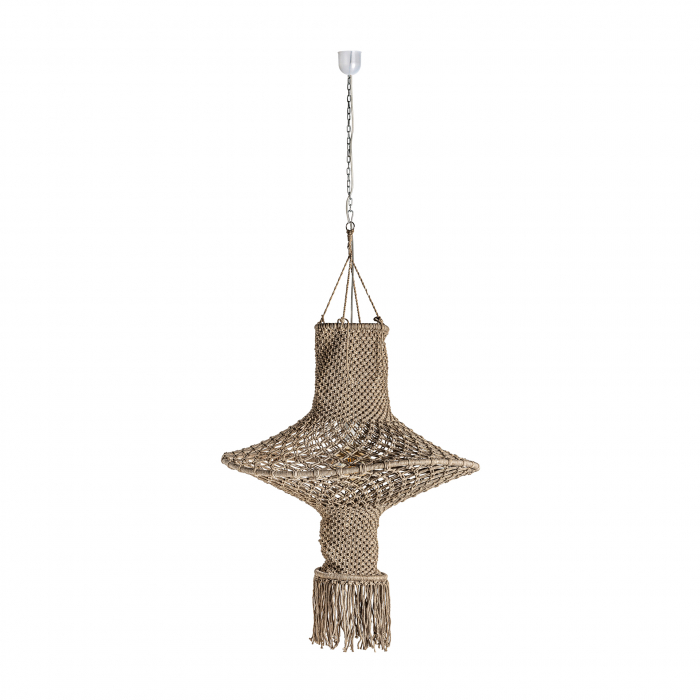 Candelabru etnic bumbac|Lustre maro pliabile [2]