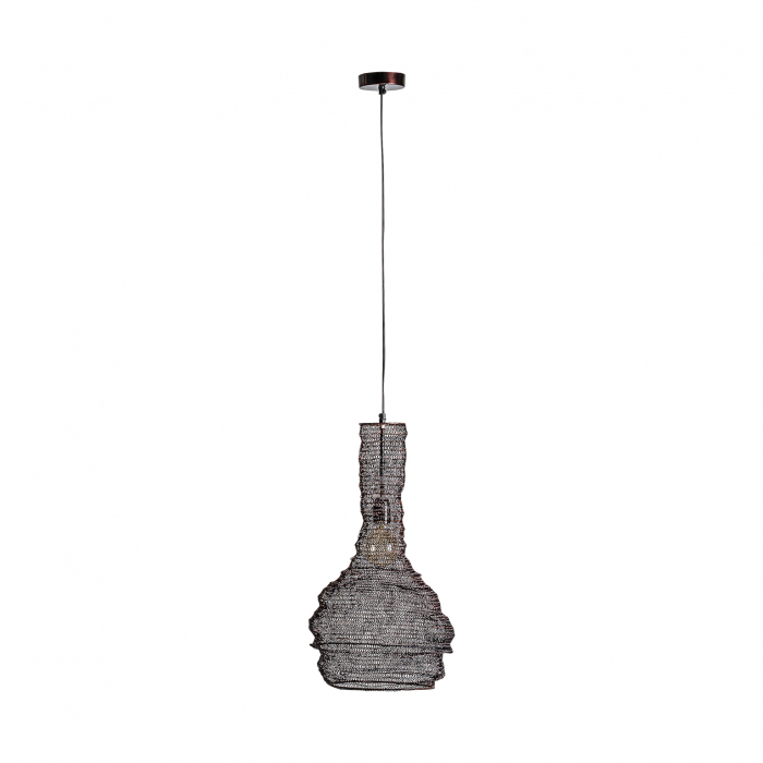 Candelabru industrial fier cupru|Lustre vintage elegante [2]