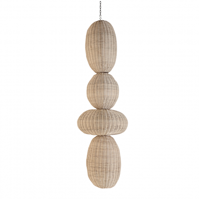 Candelabru boho ratan|Lustre relaxante naturale [6]