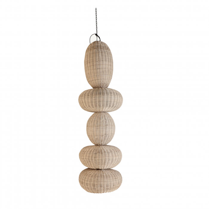 Candelabru boho ratan|Lustre relaxante naturale [5]