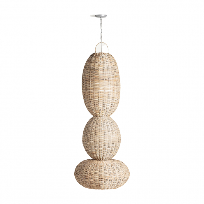 Candelabru boho ratan|Lustre relaxante naturale [7]