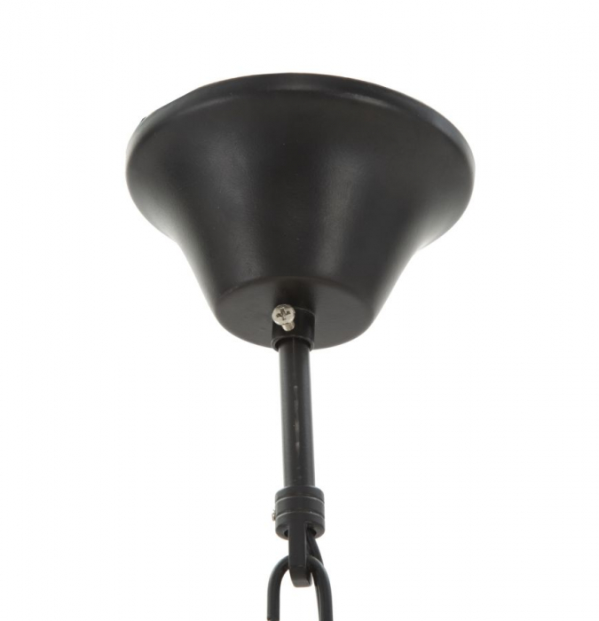 Candelabru metal negru lanturi aurii bec filament 29x72 - CreativDeco.ro [7]