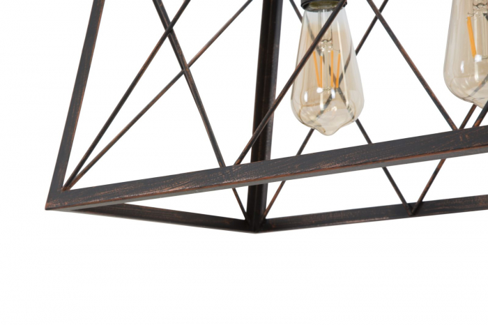 Candelabru industrial cu cusca de fier CreativDeco [13]