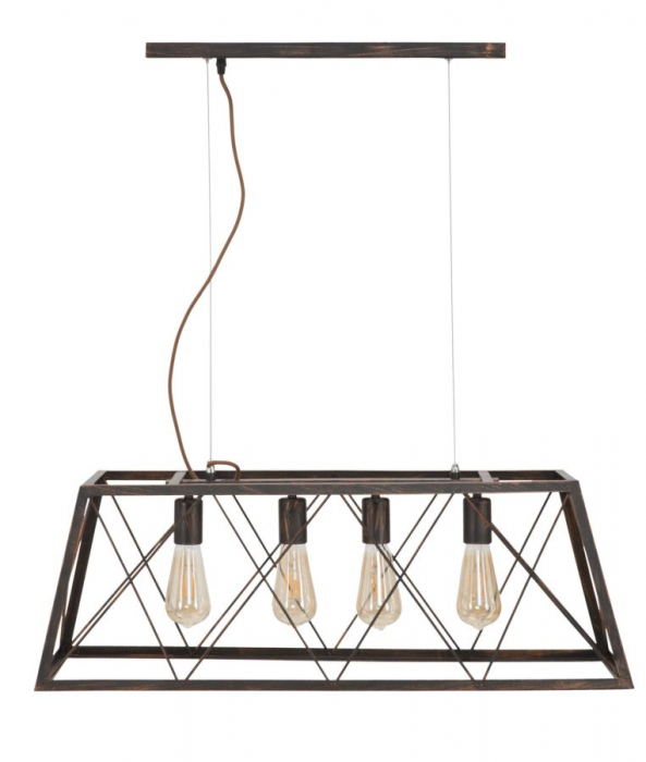 Candelabru industrial cu cusca de fier CreativDeco [11]