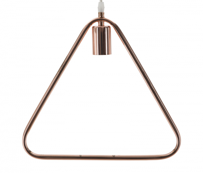 Candelabru triunghi cupru minimalist - CreativDeco.ro [2]