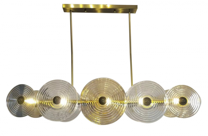 Candelabru auriu impresionant | Iluminat focal | CreativDeco [3]