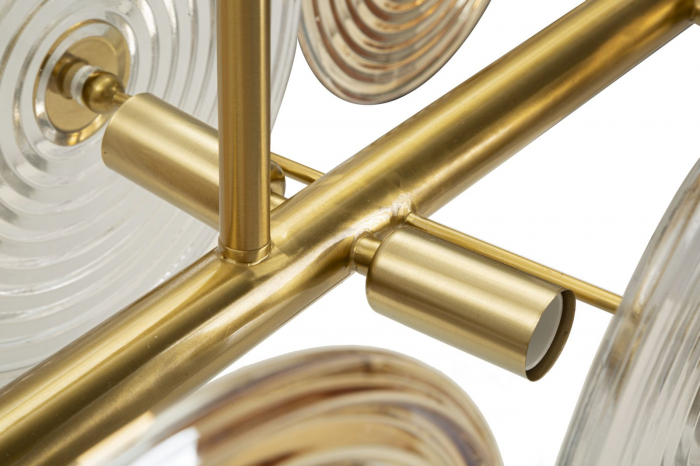 Candelabru auriu impresionant | Iluminat focal | CreativDeco [6]